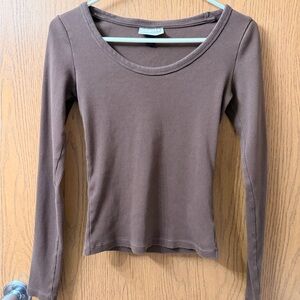 Universal Thread Chocolate Long Sleeve Top
